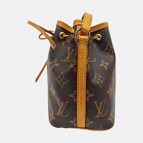NÉONOÉ Nano Monogram Coated Canvas Brown