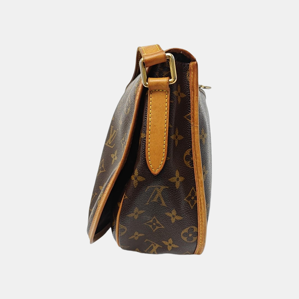 MENILMONTANT MM Monogram Coated Canvas Brown