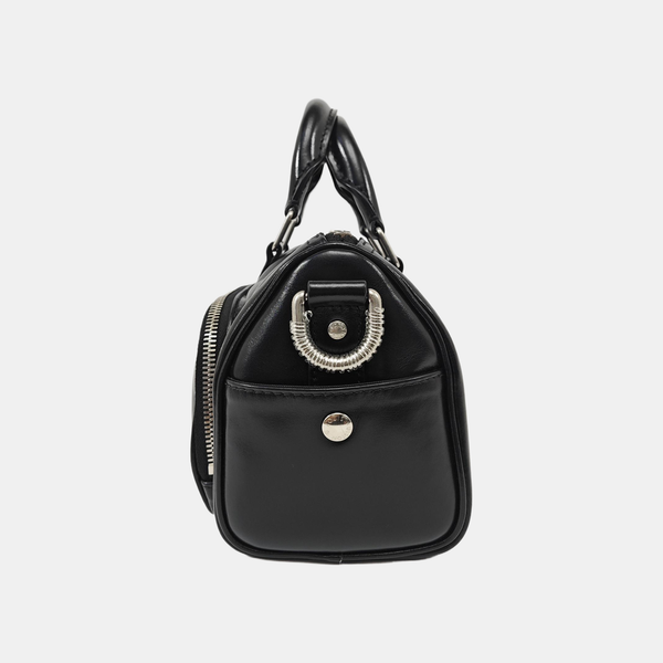 Calfskin Shoulder Bag 25 Black