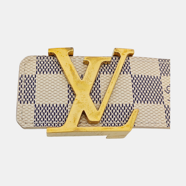 Coated Canvas Belt White