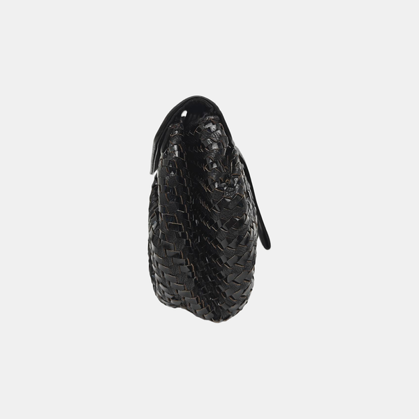 Leather Shoulder Bag Black