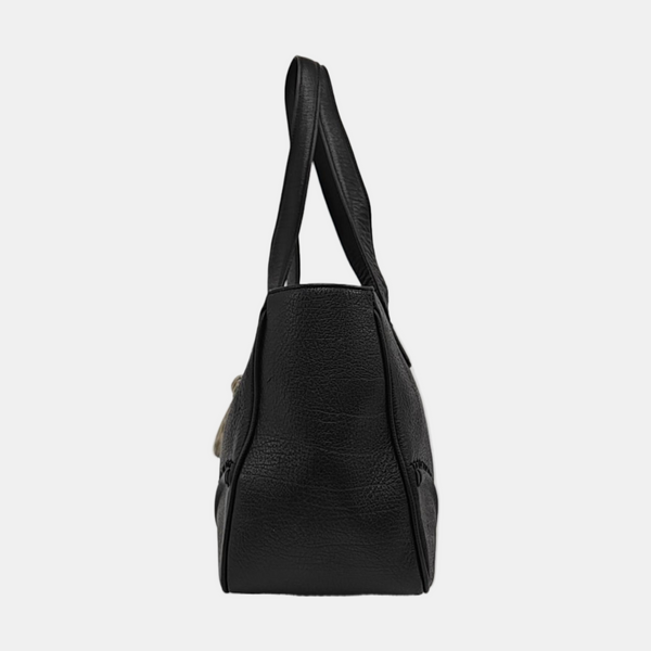 Leather Tote Bag Black