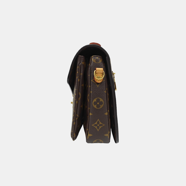 MÉTIS MM Monogram Coated Canvas Brown