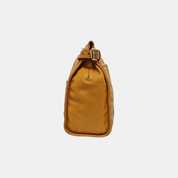 Calfskin Shoulder Bag Yellow