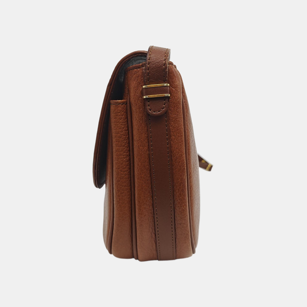 Calfskin Shoulder Bag Brown