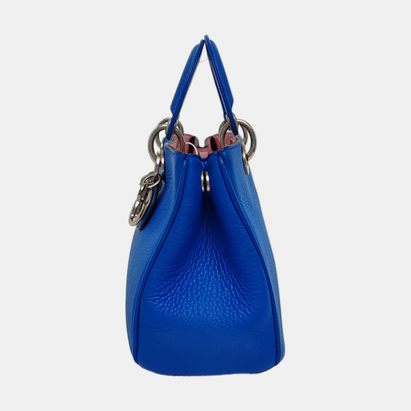 Authenticated pre-owned Diorissimo Calfskin Blue - Tote Bag at Looply