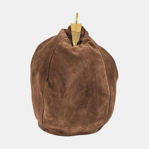 Suede Shoulder Bag Brown