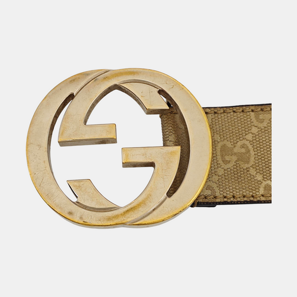 Leather Belt Gold