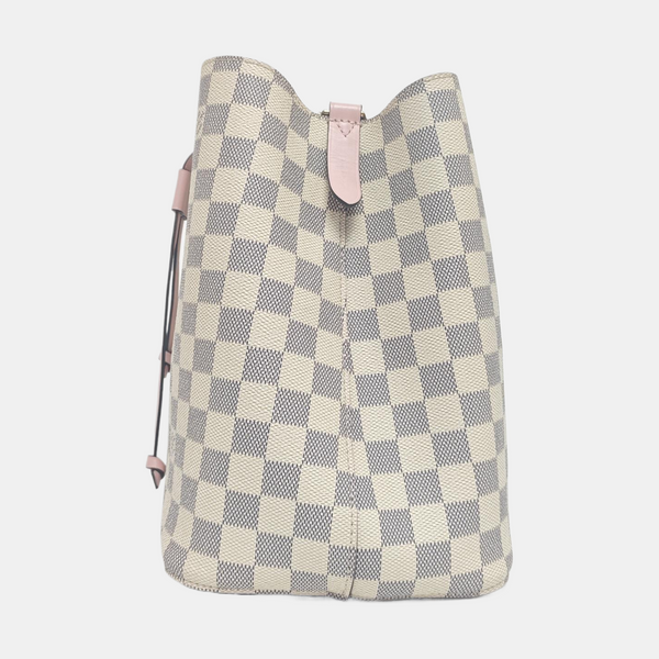 NÉONOÉ MM Damier Azur Coated Canvas White