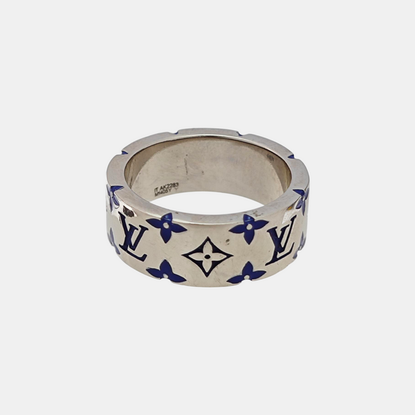 LV MOSAIC Metal Silver Ring EU 62