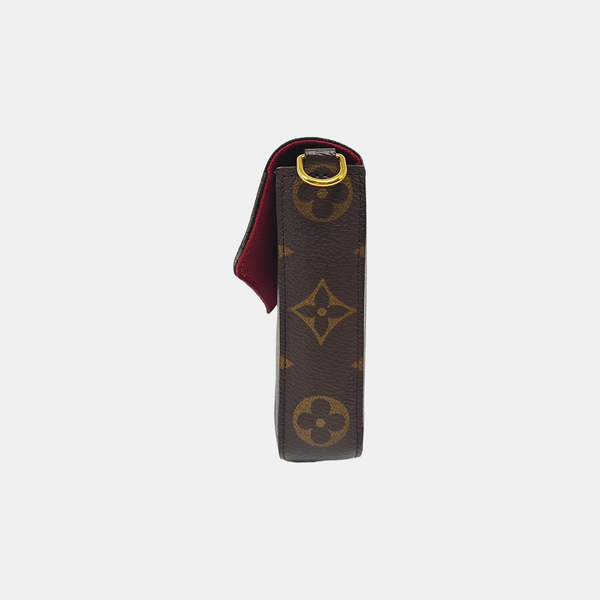 FÉLICIE Monogram Coated Canvas Brown