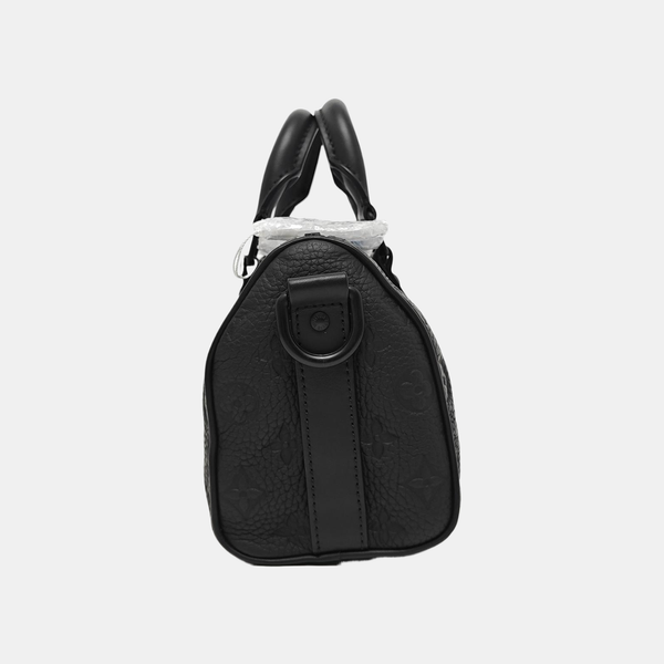 KEEPALL 25 Monogram Calfskin Black