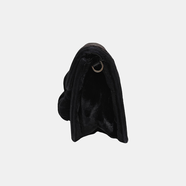 Fabric Shoulder Bag Black