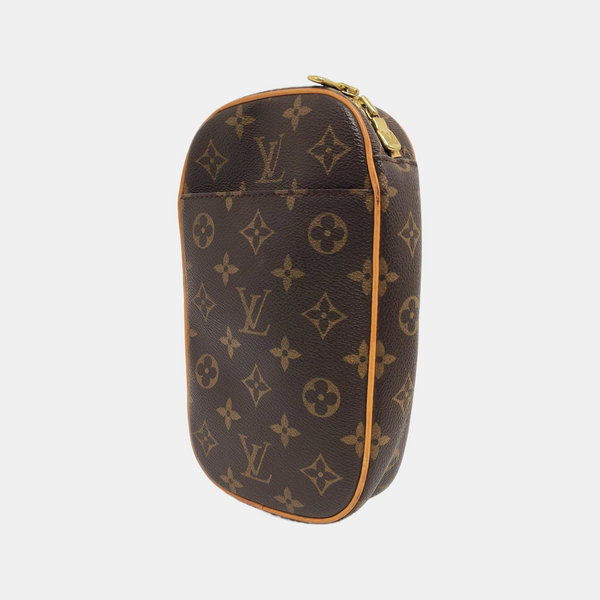 GANGE Monogram Coated Canvas Brown