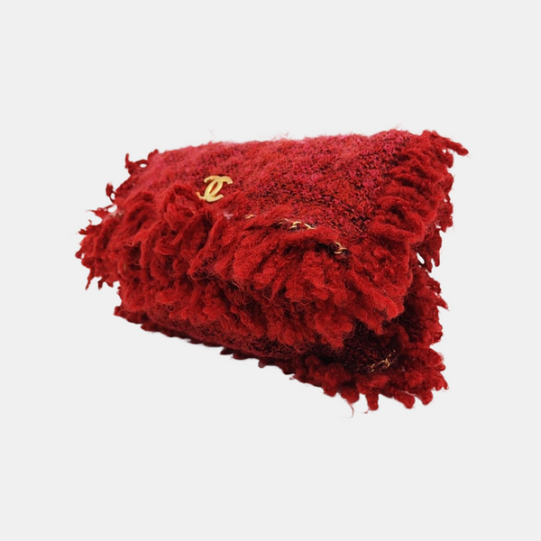 Fabric Clutch Red