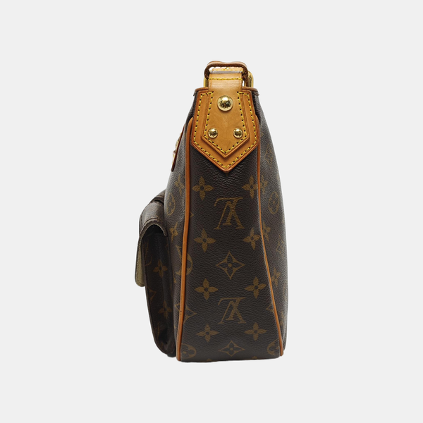 HUDSON GM Monogram Coated Canvas Brown