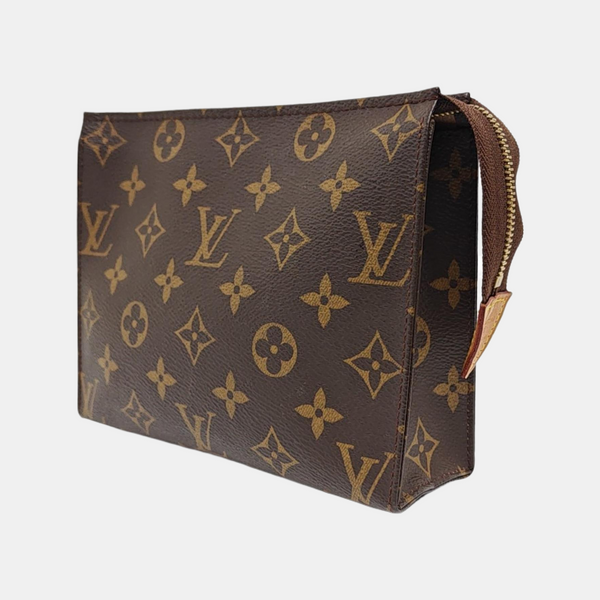 TOILET POCKET 19 Monogram Coated Canvas Brown