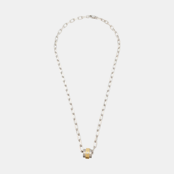 LOVE 18k White Gold Silver Necklace