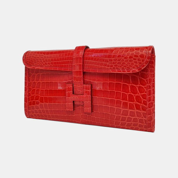 Jige 29 Shiny Porosus Crocodile Red