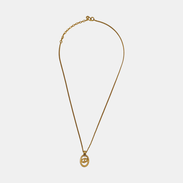 Petit CD Metal Gold Necklace