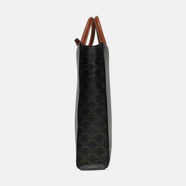 CABAS CELINE Small Coated Canvas Brown