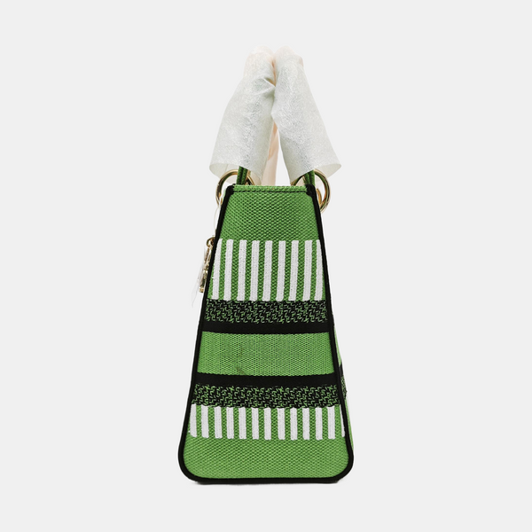 Authenticated pre-owned Lady D-Lite Medium Fabric Multicolor - Tote Bag at Looply