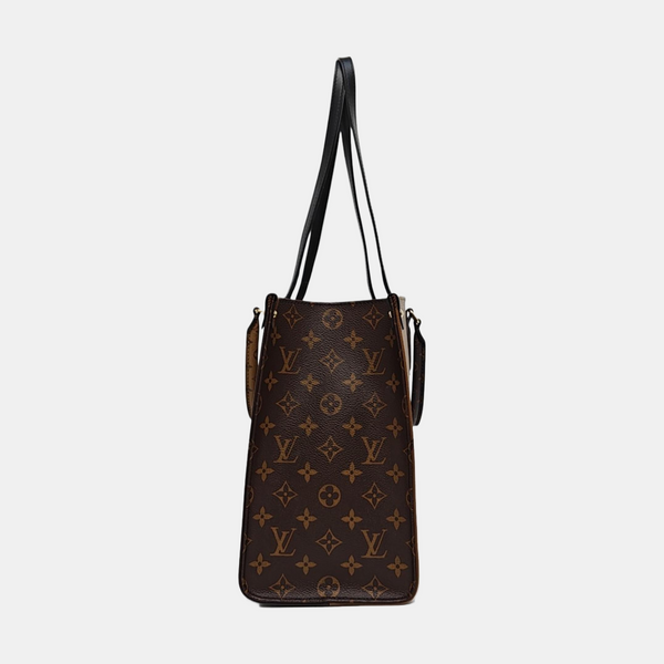 ONTHEGO MM Monogram Coated Canvas Brown