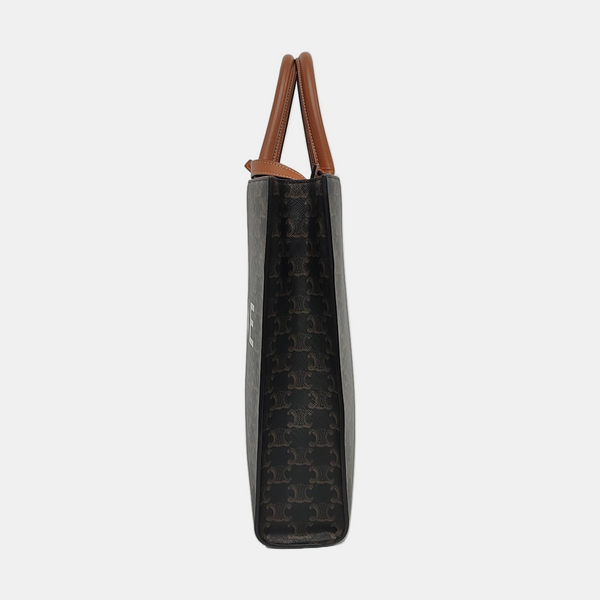CABAS CELINE Small Coated Canvas Brown