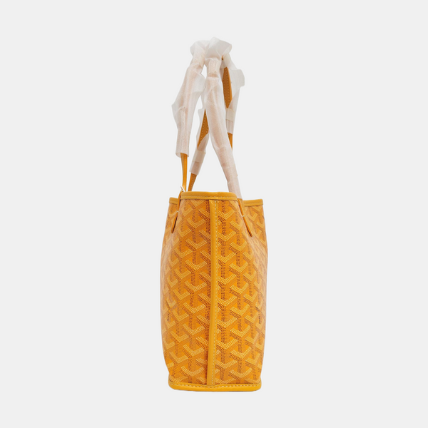 Authenticated pre-owned Anjou Mini Coated Canvas Yellow - Tote Bag at Looply
