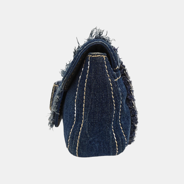 Denim Shoulder Bag Blue