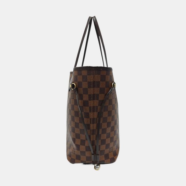 NEVERFULL MM Damier Ebene Coated Canvas Brown