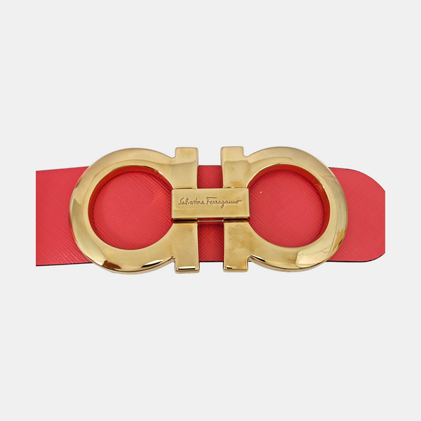 Leather Belt Red