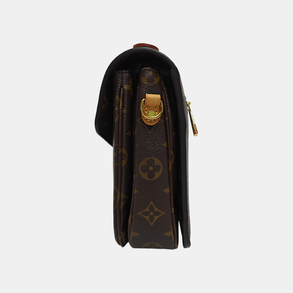 MÉTIS MM Monogram Coated Canvas Brown
