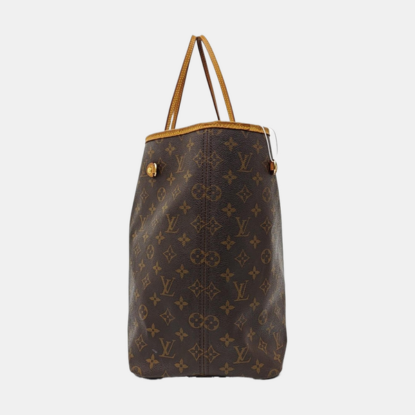 NEVERFULL GM Monogram Coated Canvas Brown