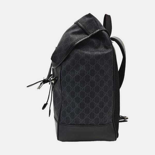 Retro Medium Monogram Coated Canvas Black