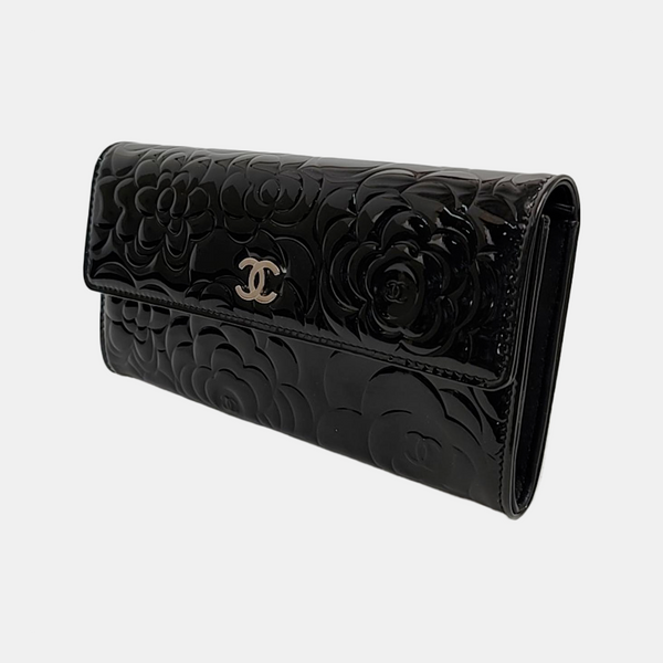 Patent Leather Wallet Black