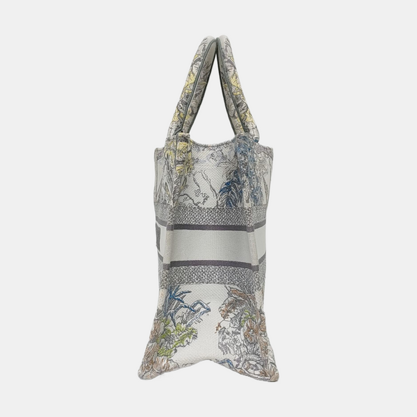 Book Tote Medium Fabric Gray