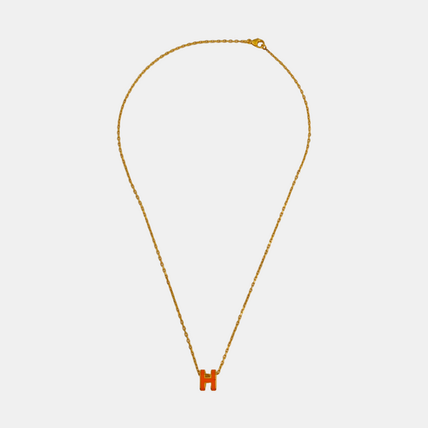Pop H Metal Gold Necklace