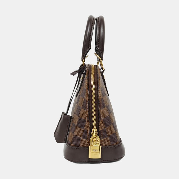 ALMA BB Damier Ebene Coated Canvas Brown