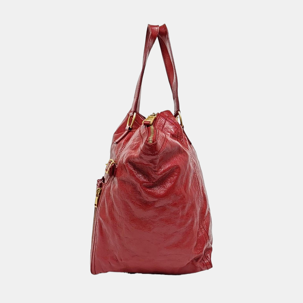 DOWNTOWN CABAS Calfskin Red