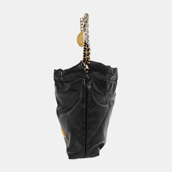 CHANEL 22 Mini Quilted Calfskin Black