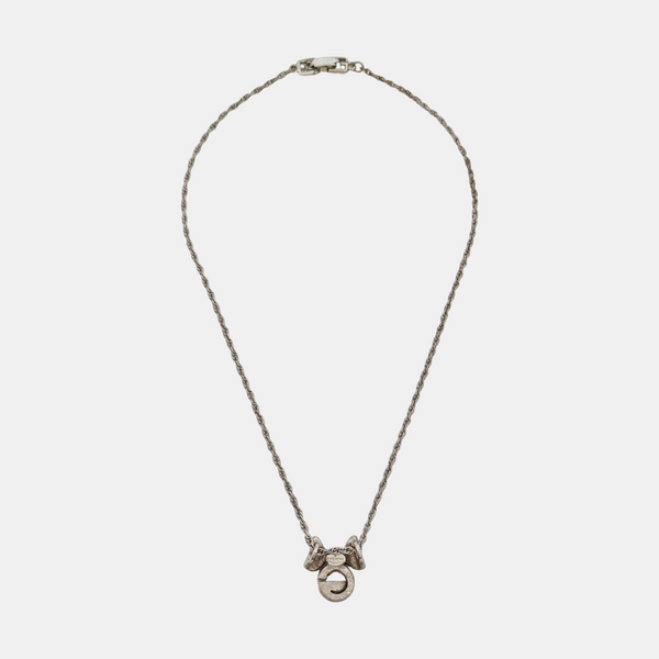 G Link Metal Silver Necklace