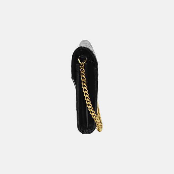 MONOGRAM Medium Chevron Calfskin Black