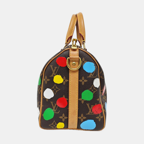 SPEEDY 25 Monogram Coated Canvas Brown