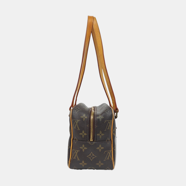 CITE MM Monogram Coated Canvas Brown
