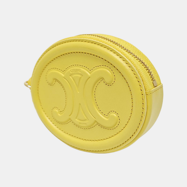 TRIOMPHE Mini Calfskin Yellow