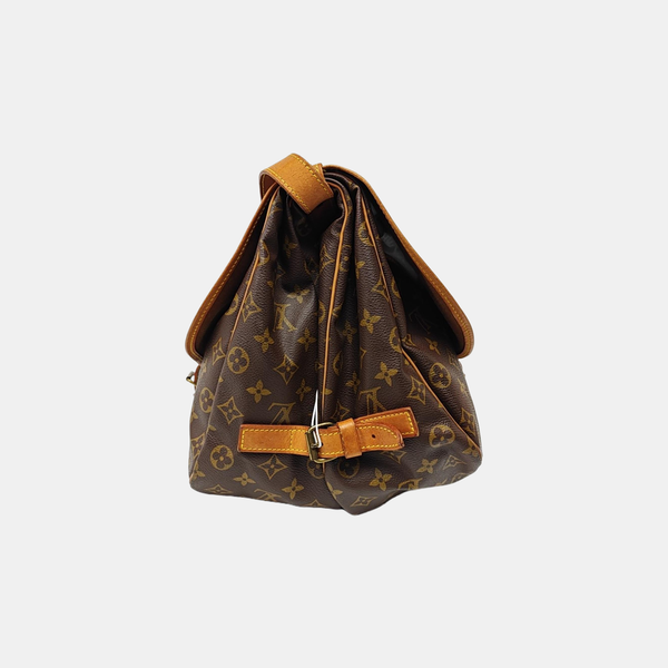 SAUMUR Monogram Coated Canvas Brown