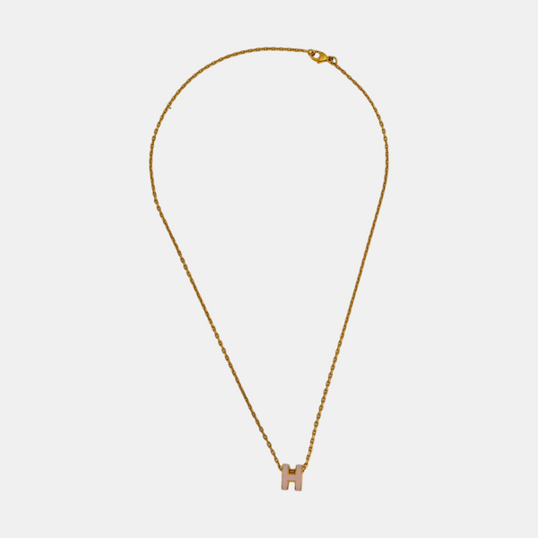Pop H Metal Gold Necklace
