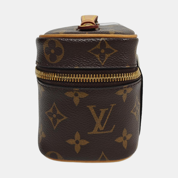 NICE Super Mini Monogram Coated Canvas Brown