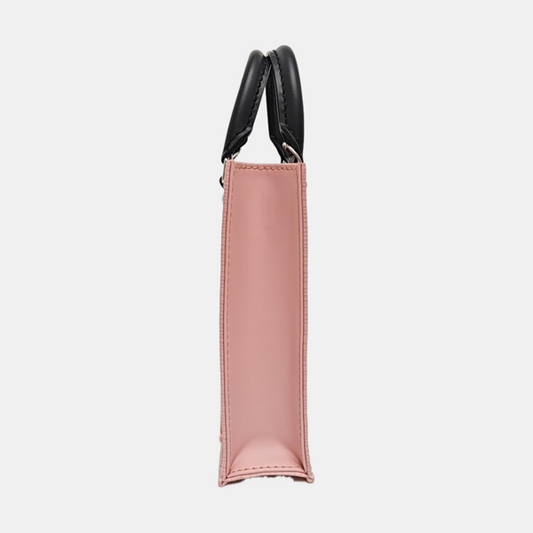 SAC PLAT Mini Epi Pink